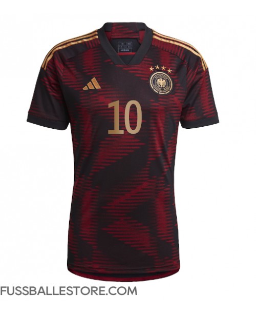 Günstige Deutschland Serge Gnabry #10 Auswärtstrikot WM 2022 Kurzarm
